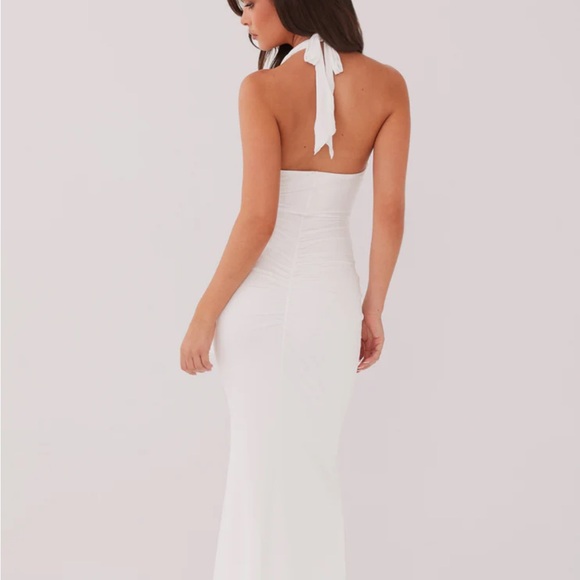 Allanna Frill Maxi Dress - White - Picture 3 of 4